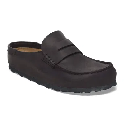 Birkenstock Naples Wrapped Bold Grip Loafer In Black