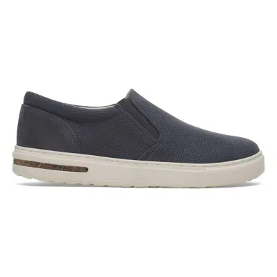 Birkenstock Men's Oswego Canvas Suede Slip On In Midnight In Black