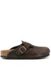 Birkenstock Suede Sandals Rubber Sole In Blue