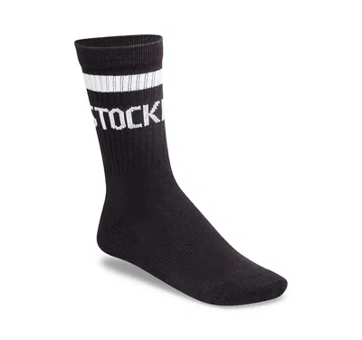 Birkenstock Men's Stripe Crew Socks In Black