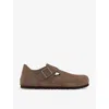 Birkenstock Mens Taupe London Raised-heel Suede Shoes In Taupe
