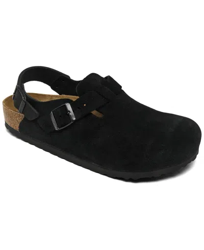 BIRKENSTOCK MEN'S TOKIO SUEDE LEATHER CLOGS FROM FINISH LINE