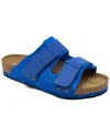 BIRKENSTOCK MEN'S UJI NUBUCK SUEDE LEATHER SANDALS FROM FINISH LINE