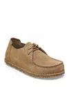 Birkenstock Utti Lace Up Deep Blue Loafers Gray Taupe In Beige