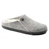 Birkenstock Zermatt Shearling Wool Felt 'light Grey' In Multi