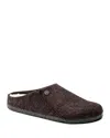 Birkenstock Felted Closed-toe Mules In Brown