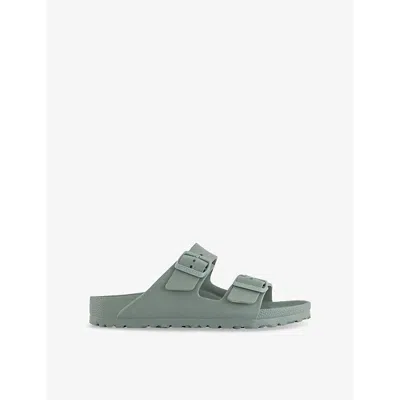 Birkenstock Mens  Arizona Two-strap Moulded Sandals In Pure Sage Eva