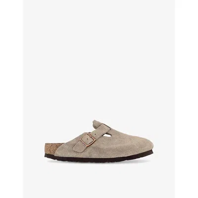 BIRKENSTOCK MENS BIRKENSTOCK BOSTON BUCKLE SUEDE CLOGS