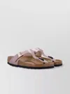 Birkenstock Metallic Buckle Cork Sole Sandals