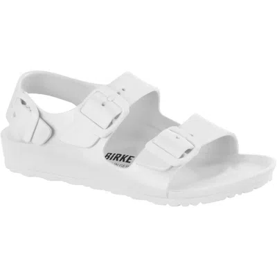 Birkenstock Milano 1019458 Sandals Kids White Eva Adjustable Strap Zogg2860
