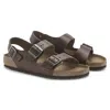 Birkenstock Milano 1024911 Sandal Men Eu 45 Brown Leather Comfort Slip-on Fzp484 In Brown