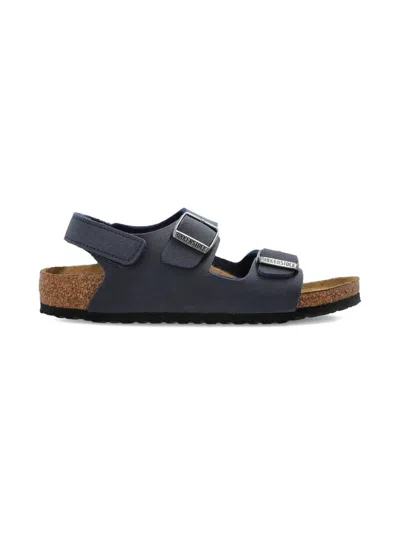 Birkenstock Kids' Milano As Buckle Strap Sandals In Blue