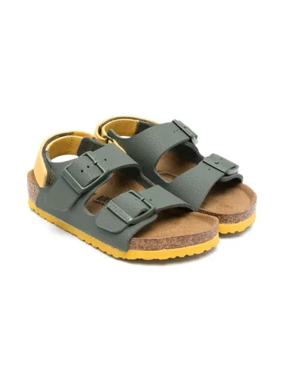 Birkenstock Kids' Milano As Sandals In Desert Soil Thyme/ochre