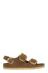 Birkenstock Milano Big Buckle Sandals In Gold