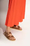 Birkenstock ‘milano Big Buckle' Sandals In Brown