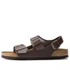 Birkenstock Milano Birko-flor Sandals 'dark Brown'