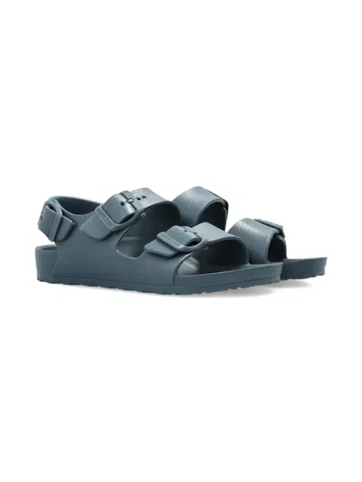 Birkenstock Kids' Milano Buckle Strap Sandals In Blue