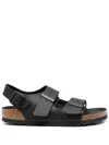 Birkenstock Milano Buckled Slingback Sandals In Schwarz