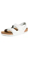 Birkenstock Shinjuku Buckle-strap Sandals In White
