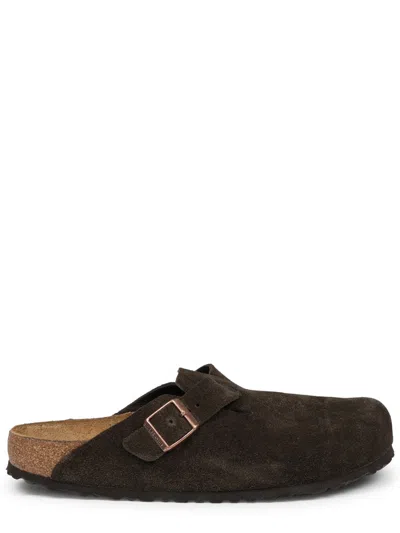 Birkenstock Mini Boston Slip-on Sandals In Brown
