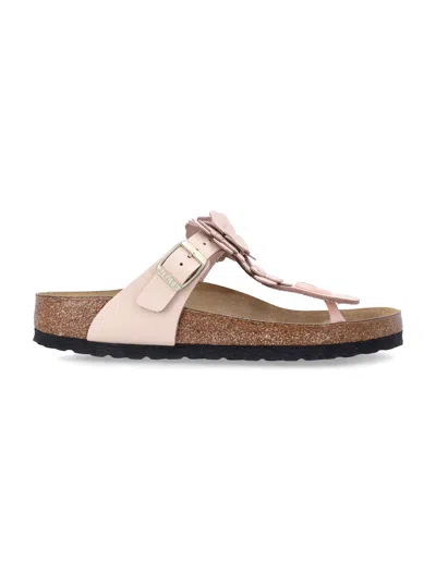 Birkenstock Mini Floral Appliqué Thong Sandals In Pink