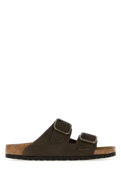 Birkenstock Mini Mud Suede Arizona Slippers In Multi