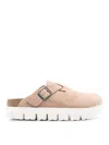 Birkenstock Boston Chunky Clogs In Beige