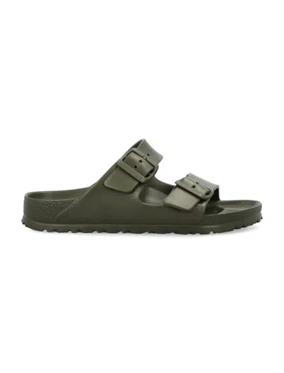 Birkenstock Modern Mini Arizona Eva Sandals With Adjustable Straps In Khaki