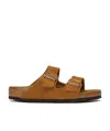 Birkenstock Arizona Buckle-fastened Sandals In Brown