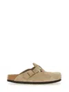 Birkenstock Mule Boston In Neutral