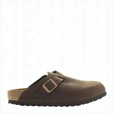 BIRKENSTOCK MULE-STYLE SLIPPER WITH ADJUSTABLE STRAP AND CONTOURED FOOTBED
