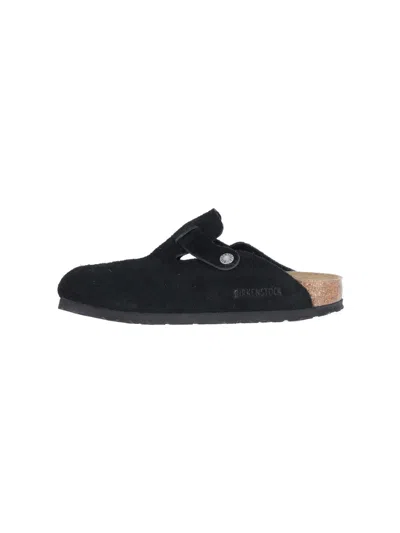 Birkenstock Mules Boston In Black