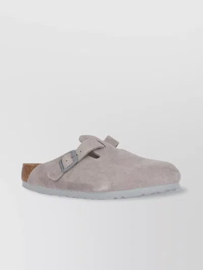 Birkenstock Mules Strap Suede Finish In Neutrals