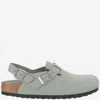 Birkenstock 'tokio' Light Blue Mules With Buckles On The Front And Back