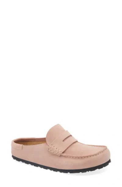 Birkenstock Naples Wrapped Suede Mules In Pink