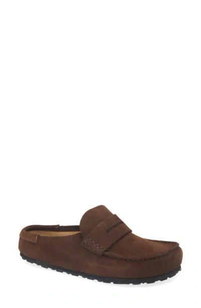 Birkenstock Naples Wrapped Suede Leather In Brown