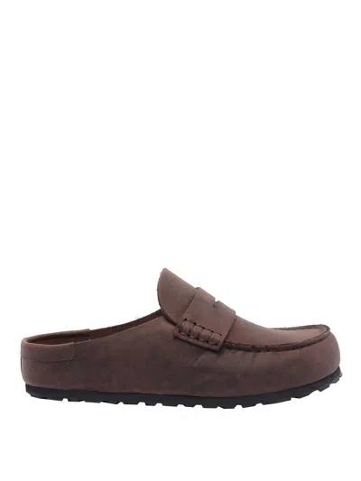 Birkenstock Naples Loafers In Brown