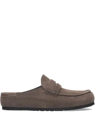 Birkenstock Naples Loafer Clog In Brown