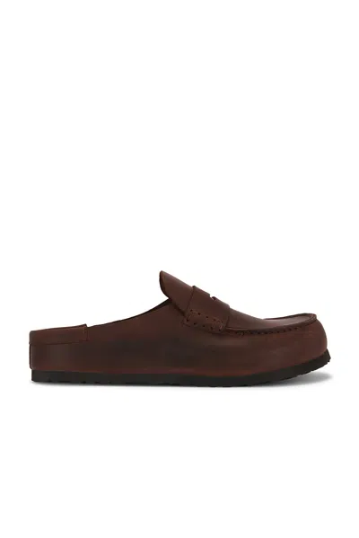 Birkenstock Naples Wrapped Bold Grip Clogs Habana In Brown