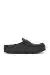 Birkenstock Naples Wrapped Bold Grip Loafer In Black