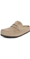 Birkenstock Naples Wrapped Bold Grip Slippers Taupe In Brown