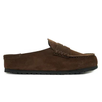 Birkenstock Naples Wrapped Carafe Suede In Brown