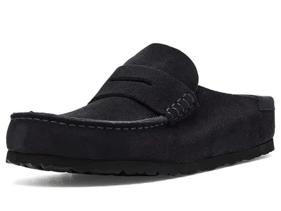 Birkenstock Womens Naples Wrapped Black Leather Clogs