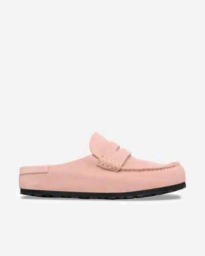 Birkenstock Naples Wrapped Suede Mules In Pink