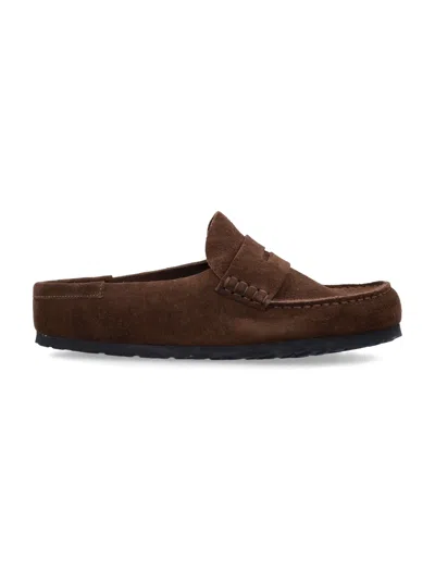 Birkenstock Naples Wrapped Suede Leather In Brown