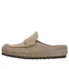 Birkenstock Naples Wrapped Suede Leather 'taupe' In Brown