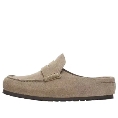 Birkenstock Naples Wrapped Suede Leather 'taupe' In Brown