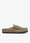 Birkenstock Naples Wrapped Suede Slippers