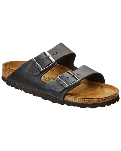 Birkenstock Arizona Suede Sandals With Buckled-straps In Black
