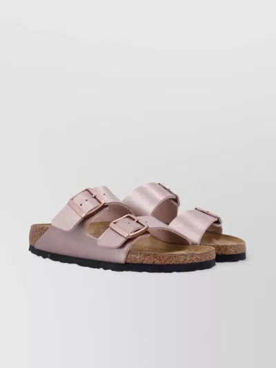 Birkenstock Narrow Fit Metallic Arizona Sandals In Pink